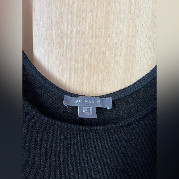 Primark black knit midi dress size uk 14 - Picture 2 of 3